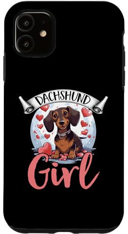 iPhone 11 Dachshund wiener sausage dog Dachshund Girl Case