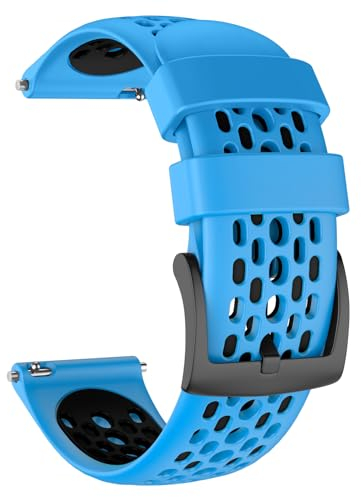 MYSNBKN Armband für Garmin Forerunner 265/Forerunner 255/Vivoactive 4/Venu 3/Venu 2, 22mm Ersatzarmband aus Weichem Silikon