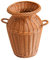 FYOBOT Florero Tejido de Mimbre de ImitacióN JarróN de Arte DecoracióN de Mesa Maceta para Plantas y Flores ArtesaníAs de Mimbre para DecoracióN del Hogar