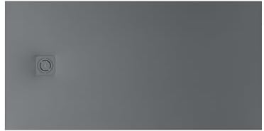 Roca APA0164002BC01200 - Plato de ducha extraplano de STONEX® TERRAN, medidas 160 x 70 x 3,2 cm, color pizarra textura grava