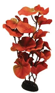 Aquarium Plants (Silk) Red Lily Fish Tank Decoration (50cm Tall)