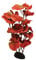 Aquarium Plants (Silk) Red Lily Fish Tank Decoration (50cm Tall)
