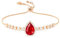 Linawe Rubin Rot Armband Damen Armbänder, Tennisarmband Damenarmband Rosegold Armbänder Schmuck Jewelry, Fossil Edelstein Diamant Bracelet, Charm Armband Bettelarmband