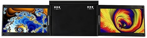 Gearwell Laptop Screen Extender, Portable Monitor for Laptop Screen Extender, 13.3 Inch Dual Extender Screen IPS Full View 1920x1080 Dual Laptop Monitor Screen (X50 UK Plug)