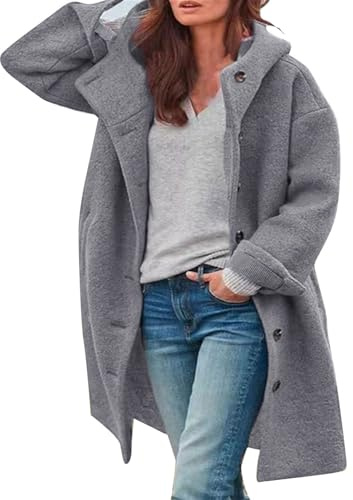 FJKVAVF Black of Friday Damen Sale Angebote Wintermantel Damen Grosse Grössen Schwarze Daunenjacke Damen Ultraleichte Steppjacke Outdoorjacke Mädchen Damen Wollmantel Schwarz Damen Große Größen Sale