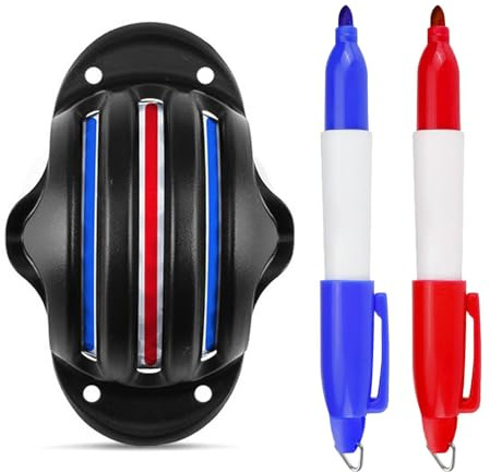 Golfball Liner, Golf Ball Strichzeichnung Markierung Werkzeug Kit, Golfballs Alignment Tool Liner Kugelmarkierung Mit 2 Golfball Marker Stifte, Für Männer Frauen Im Freien Golftraining Geeignet Ist