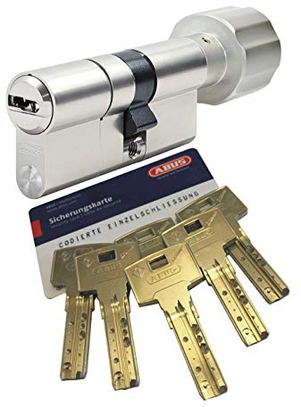 ABUS Bravus.3000 MX Knaufzylinder mit Sicherungskarte und 6 Schlüssel, Länge (a/b) 40/K40mm (c=80mm) K=Knaufseite, modulare Bauweise MX erhöhter Bohr/Zieh- u. Abreißschutz