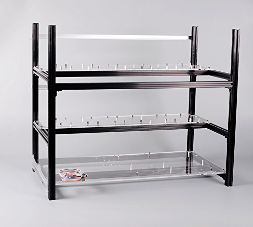 Bergmann Fall Aluminium stapelbar Bergbau Fall Rig Open Air Computer-Rahmen Bergmann Kit erfolgt zerlegt (nur Rahmen und Fan Klammern im lieferumfang enthalten)