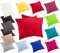 2er Pack MOON-Luxury Linon Kissenbezug 100% Baumwolle-rot-80x80