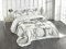 ABAKUHAUS Jazz Musik Tagesdecke Set, Musikinstrumente, Set mit Kissenbezug Waschbar, für Einzelbetten 170 x 220 cm, Beige Black