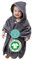 Mabyen Baby Kapuzen Bademantel | Baby Poncho mit Kapuze - aus 100% Bio-Baumwolle - OEKOTEX zertifiziert - Poncho bis 3 Jahre geeignet - Babyhandtuch mit Kapuze - 50x70 cm - dunkelgrau