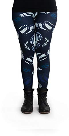 cosey Damen Leggings Bedruckte Bunte Tiermotiv-Leggins