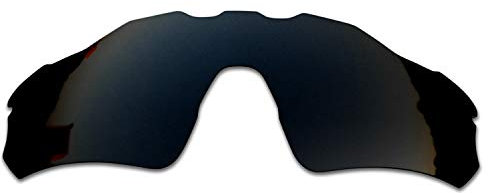 SOODASE Pour Oakley Radar EV Path Des lunettes de soleil Noir Verres de remplacement polarisés