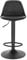 Lestarain Tabouret de Bar avec Dossier et Repose-Pieds，Réglable en Hauteur et Rotative à 360°,Chaise de Bar Cuisine en Plastique，Robuste et Ultra Silencieux,Noir