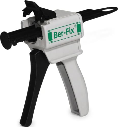 Ber-Fix Dosierpistole 10:1 Pistole (Kunststoff) 10:1 für 50g Kartuschen | Dosierpistole 10:1 Pistole (Kunststoff) 10:1 für 50g Kartuschen: Dosierpistole für 2K-Kartuschen: gleichmäßiger
