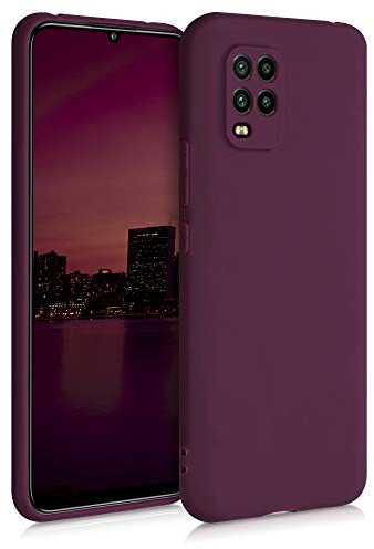 kwmobile Handyhülle kompatibel mit Xiaomi Mi 10 Lite (5G) Hülle - Handy Case aus weichem Silikon in Bordeaux Violett