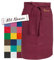 LALALO Vorbinder Schürze mit Name, hochwertig bestickt, Personalisierte Bistroschürze/Kochschürze für Damen und Herren, Malschürze/Schürze zum basteln, kochen, garten oder werken (Bordeaux, 60x80 cm)