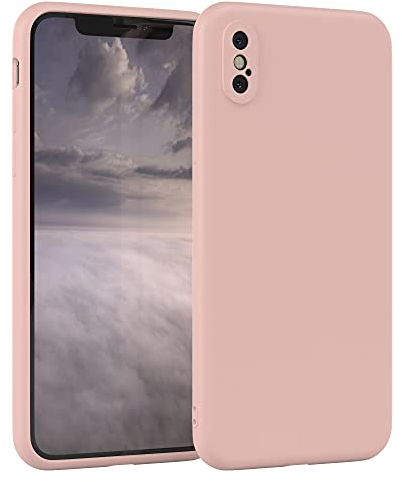EAZY CASE - Silikonhülle für iPhone XS Max Hülle Silikon Case Altrosa weich stoßfeste Handyhülle iPhone XS Max Schutzhülle mit Kameraschutz Dünn Premium Schutz Cover TPU Phone Bumper in Pastell Rosa