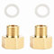 Noosverl Adaptador/Reductor de 1/4 pulgada a 3/8, 2 Pcs extensión Reducción 1/4 a 3/8, 1/4 exterior x3/8 interior de latón normas europeas(1/4 a 3/8)