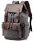 Vintage-Rucksack aus Segeltuch, lässiger Tagesrucksack, Reiserucksack für Damen und Herren, Laptop-Rucksack, College, Schultasche, Outdoor, Wandern, Camping, grau