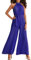 GOWEGB Neckholder-Jumpsuits für Damen, elegant, Sommer, ärmellos, weites Bein, Overall und Strampler, Dressy, Party, Cocktail, Playsuit, hellblau, Medium