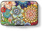 Hsxnam Kreditkartenetui, klein, RFID-Metall, Kreditkartenetui, niedlich, Visitenkartenhalter, Tasche, Ausweishülle für Damen und Herren, Mandala-Blume, Mandala Flower, Modern