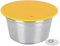 Capsule de café rechargeable en acier inoxydable réutilisable pour machine à café Dolce Gusto (jaune), tasse à capsules, tasse à capsules, tasse à capsules, tasse à capsules, gobelet rechargeable en