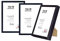 DEHA Design Bilderrahmen, 13 x 18 cm (3er Set), Aluminium, Schwarz matt, Fotorahmen zum Auftstellen im Hoch- & Querformat, bruchsicheres Kunstglas, Tribeca