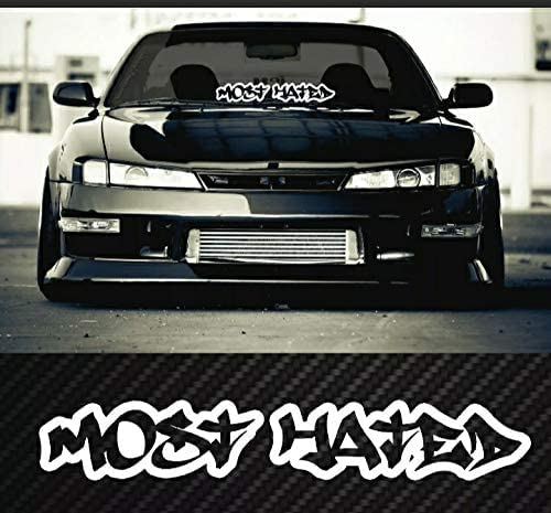 myrockshirt Most Hated meistgehasst 60 cm Aufkleber JDM Tuning Sticker
