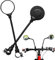 2er-Pack Konvexe HD-Fahrradspiegel, Fahrradlenkerspiegel, Aluminiumrohrspiegel, verstellbare Spiegel, Fahrradzubehör, für Mountainbike, Elektrofahrrad (Schwarz)