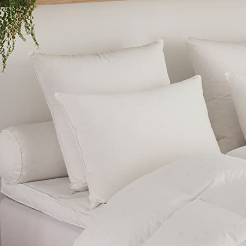 DODO - Oreiller Micro Green 50x70 cm - Soutien Moelleux | Microfibre Effet Duvet - Dormeurs sur le Ventre ou le Dos - Enveloppe 100% Percale de Coton - Lavable 40°C
