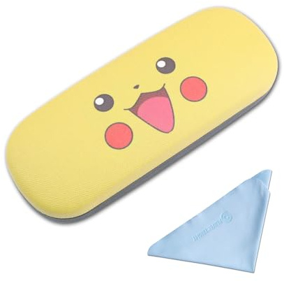 PERFECTSIGHT Hard Shell Eyeglasses Case, Protective Glasses Case, PU Leather Eyeglass Case for Women Men Girls