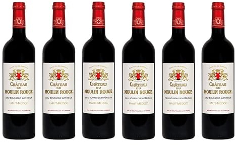6x 0,75l - Château du Moulin Rouge - Cru Bourgeois Supérieur - Haut-Médoc A.O.P. - Bordeaux - Frankreich - Weißwein trocken