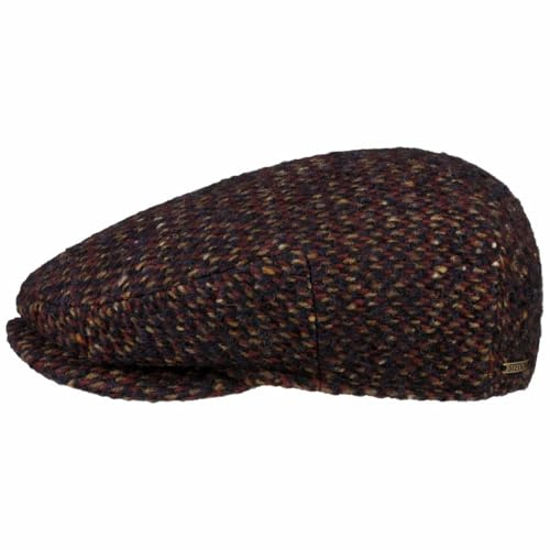 Stetson Kent Tuckmill Wool Flatcap Schirmmütze Herren Meliert Mehrfarbig Made in EU Herbst Winter