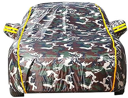 Autoabdeckung für Mercedes Benz CLK-Klasse 320 W208 430 200K 230K C208 Oxford-Stoff mit Aufbewahrungstasche Vierrad-Positionierungsseil(Camouflage,W208)