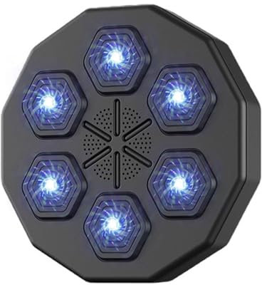 Doramier Machine de Boxe Musicale, Smart Bluetooth Music Boxeur électronique, Machine de Boxe Musicale à Montage Mural pour la Maison, Cible de Frappe numérique Intelligente (Boxing Machine)