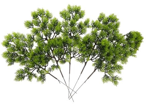 MAGICLULU Künstliche Kiefer Zweige Aus Kunststoff Realistische Tannennadeln Weihnachtsdekoration Grün 5 Stück Langlebige Blätter Für Baumkränze Und Girlanden