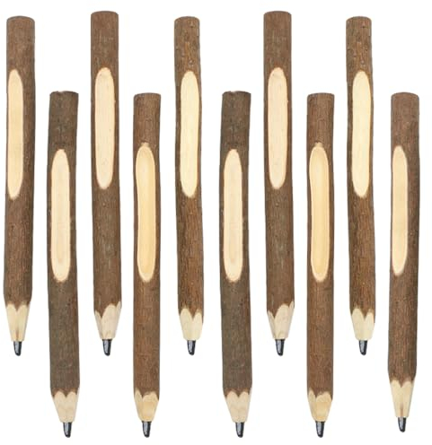 MSPEBEC holz stift ,Holzbleistifte aus Graphit,holz bleistift personalisierter bleistift holz bleistift set Holzfällerlook Partygeschenk
