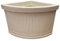 Garden Italia Vasi Vaso per Piante Angolare millerighe Basso FAM Lato 47 cm Alt.40 cm in Resina Colore Bianco- Made in Italy per Esterni e Interni - Antiurto - Leggero