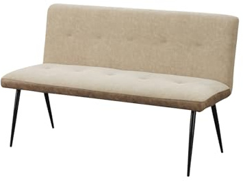 HTI living Bank 3-Sitzer Taupe Joschka Sitzbank Küchenbank