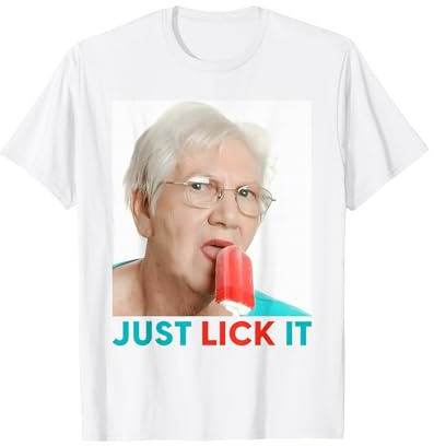 Grandma Just Lick It. Grandma Licks Ice Cream Meme Ice Lovers Summer T-Shirt