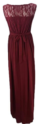 Generisch Robe de cocktail élégante et sexy pour femme enceinte - Robe longue - Robe longue bohème - Robe longue pour femme enceinte - Robe de grossesse, rouge, XXL