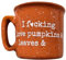 Tasse à café d'automne - Amour de la citrouille, tasse à café, tasse en céramique mignonne | Tasse à lettre de café, Tasse de lettre en céramique d'Halloween, Tasse de lettre en céramique en forme de