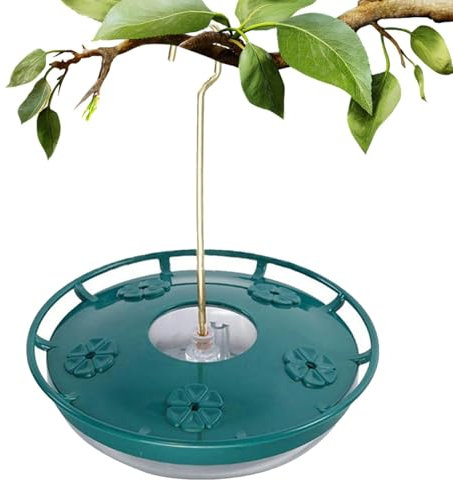 Kolibri-Futterspender zum Aufhängen, Wasserspender für Wildvögel, Eichhörnchensicher, robustes Design, einfaches Befüllen, perfekt für Garten und Hof im Freien, 25 x 20 cm