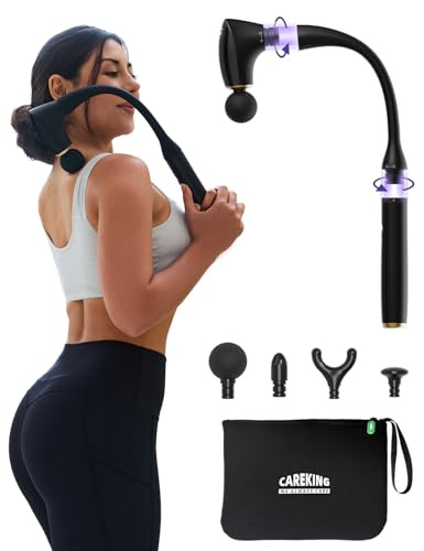 CAREKING 2-in-1 Detachable Massage Gun Deep Tissue with Extension Handle