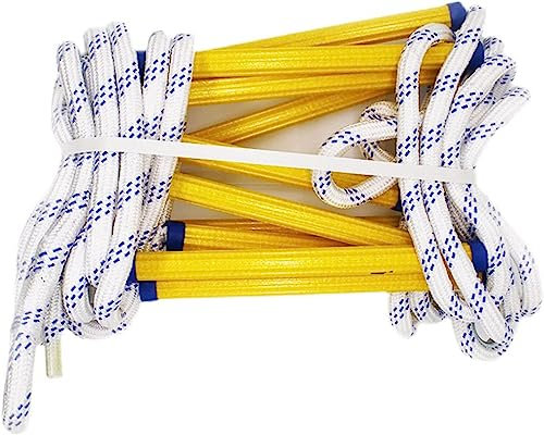 Emergency Escape Rope Ladder Fire Retardant Rope With Hook On 2-9 Layers Of Fire Escape, Which Can Be Quickly Deployed