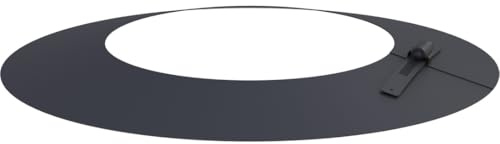 Jeremias DW-Black Wetterkragen 130mm Abgasanlage doppelwandig Edelstahl schwarz matt für Öl Gas Festbrennstoffe Feuchtigkeitsschutz