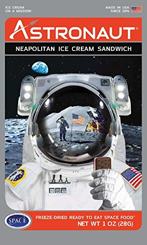 Astronaut Foods Neapolitan Ice Cream Sandwich Space Food ( 5 Packets)