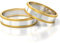 JC Gold Trauringe - Gelbgold Weißgold Eheringe Bicolor inklusive Steine und Gravur im Paarpreis PL226 (8 Karat (333) Bicolor)
