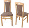 moebel direkt online Stühle (2 Stück) Betty Gestell Natur, Stoff Cappuccino